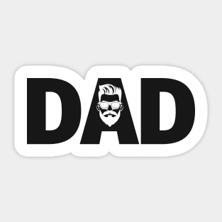 Dad Font Icon Logo Sticker